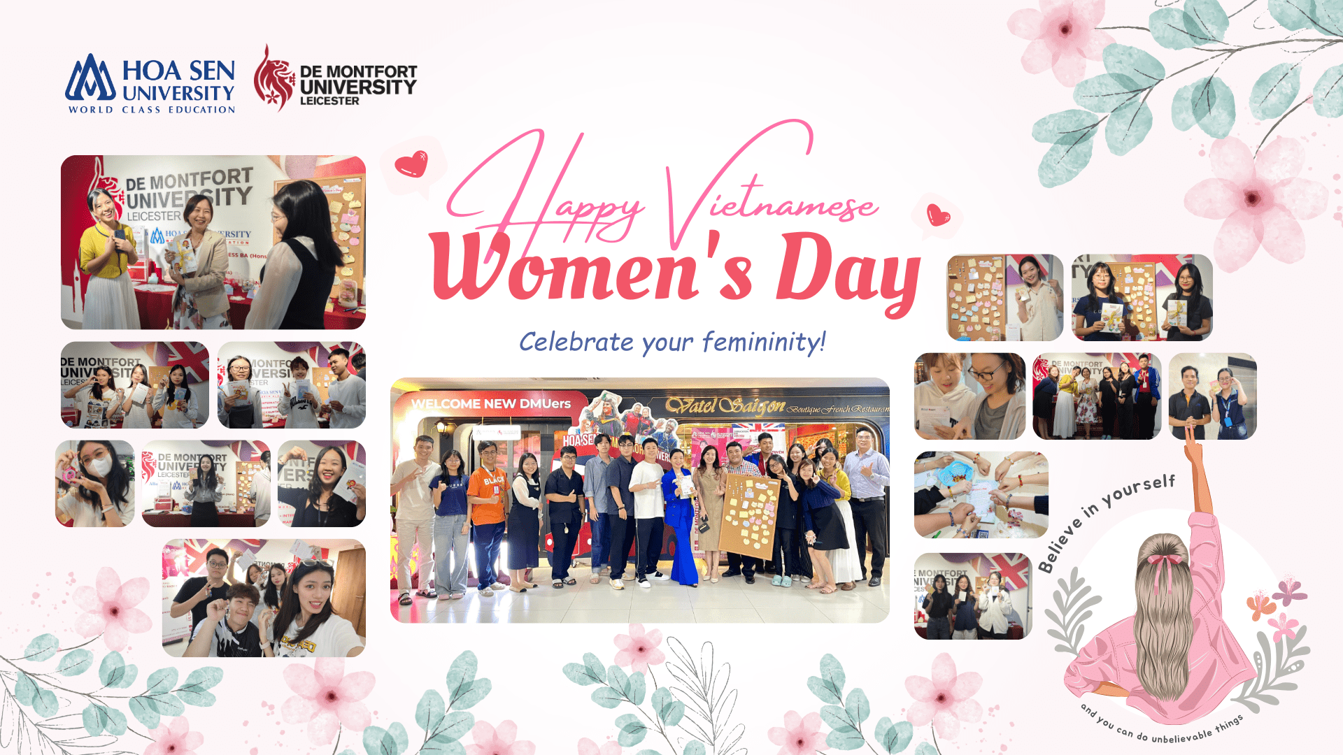 Hoa Sen - De Montfort tôn vinh ngày phụ nữ việt nam qua sự kiện 20/10 “Celebrate your femininity”