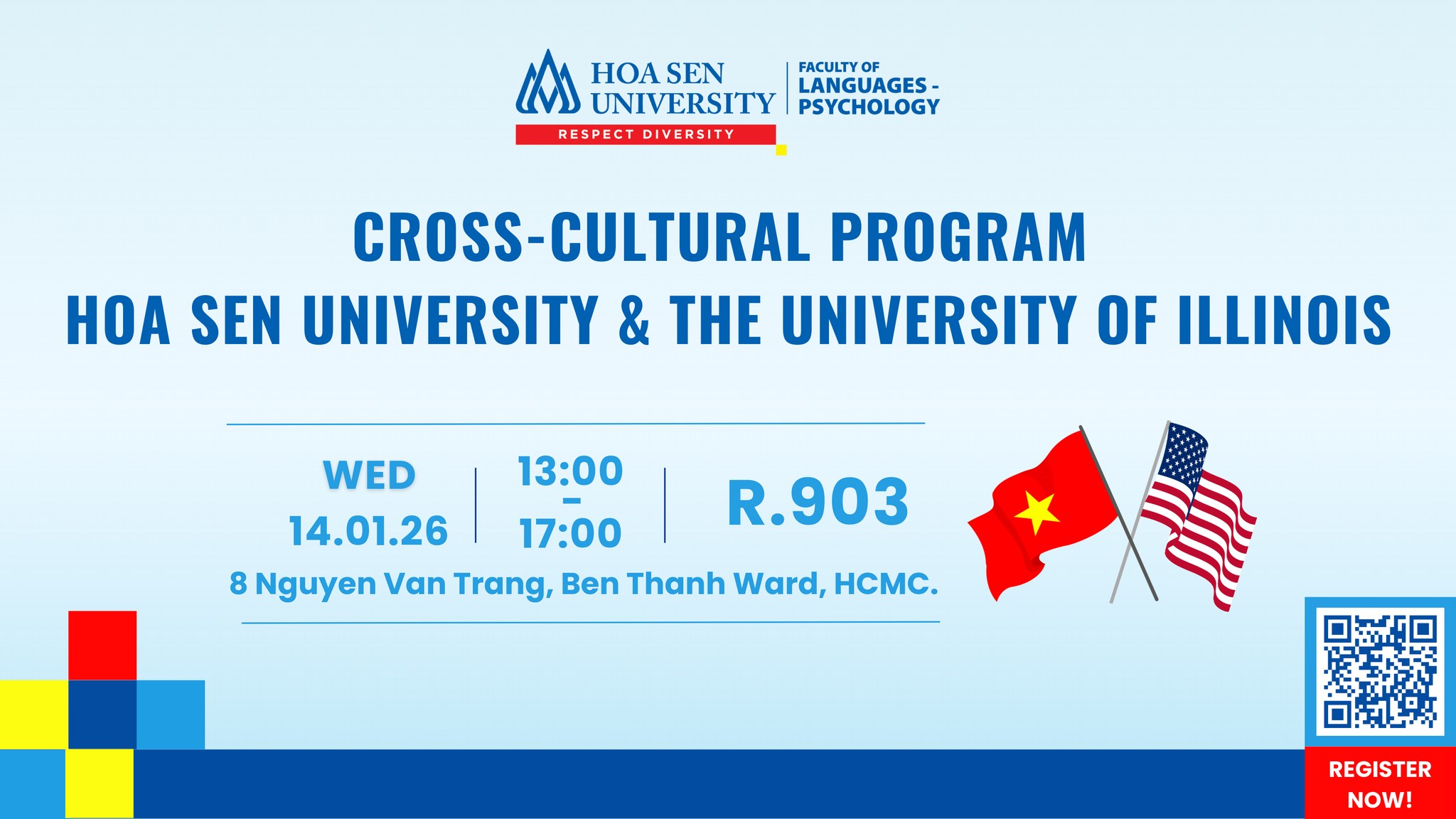 CHƯƠNG TRÌNH GIAO LƯU VỚI ĐẠI HỌC ILLINOIS (HOA KỲ)