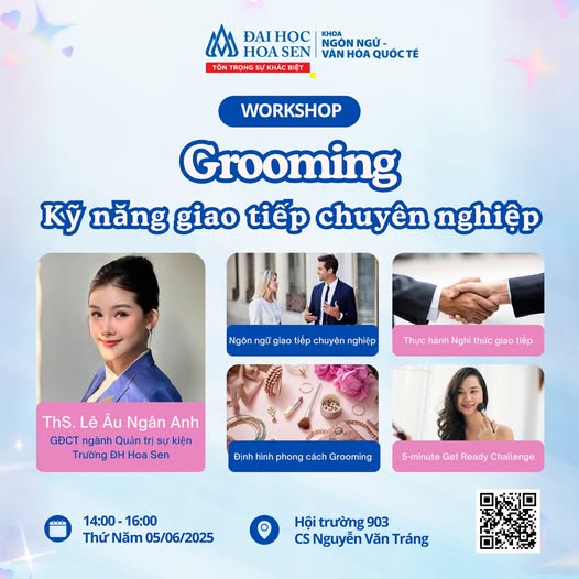 WORKSHOP “GROOMING & KỸ NĂNG GIAO TIẾP CHUYÊN NGHIỆP”