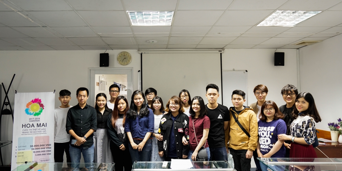Khoa Thiết kế và Nghệ thuật khởi động Cuộc thi thiết kế mẫu trang trí BWIN mừng xuân mới Hoa Mai 2017-2018