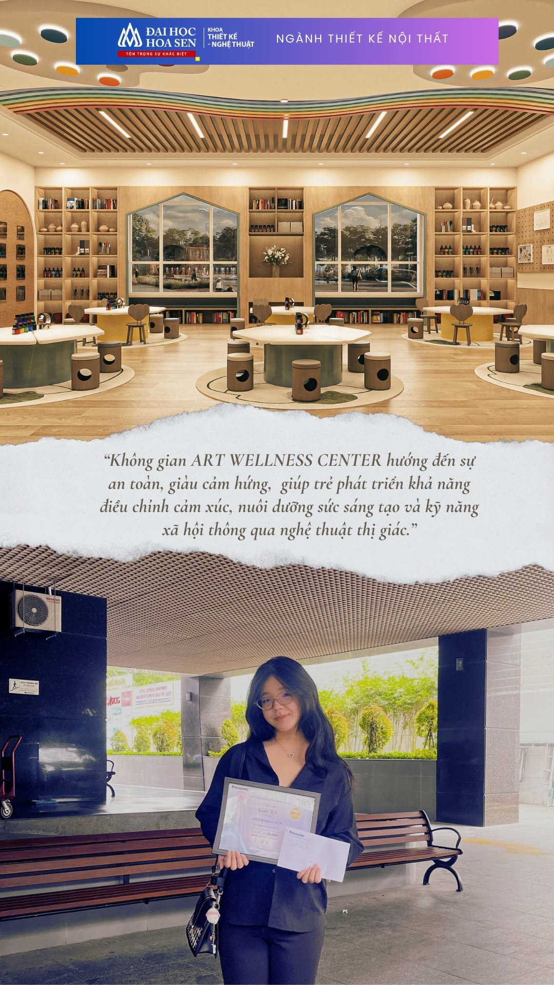 Ngành Thiết Kế Nội Thất_Đồ án công trình BWIN mừng xuân mới “Art Wellness Center”