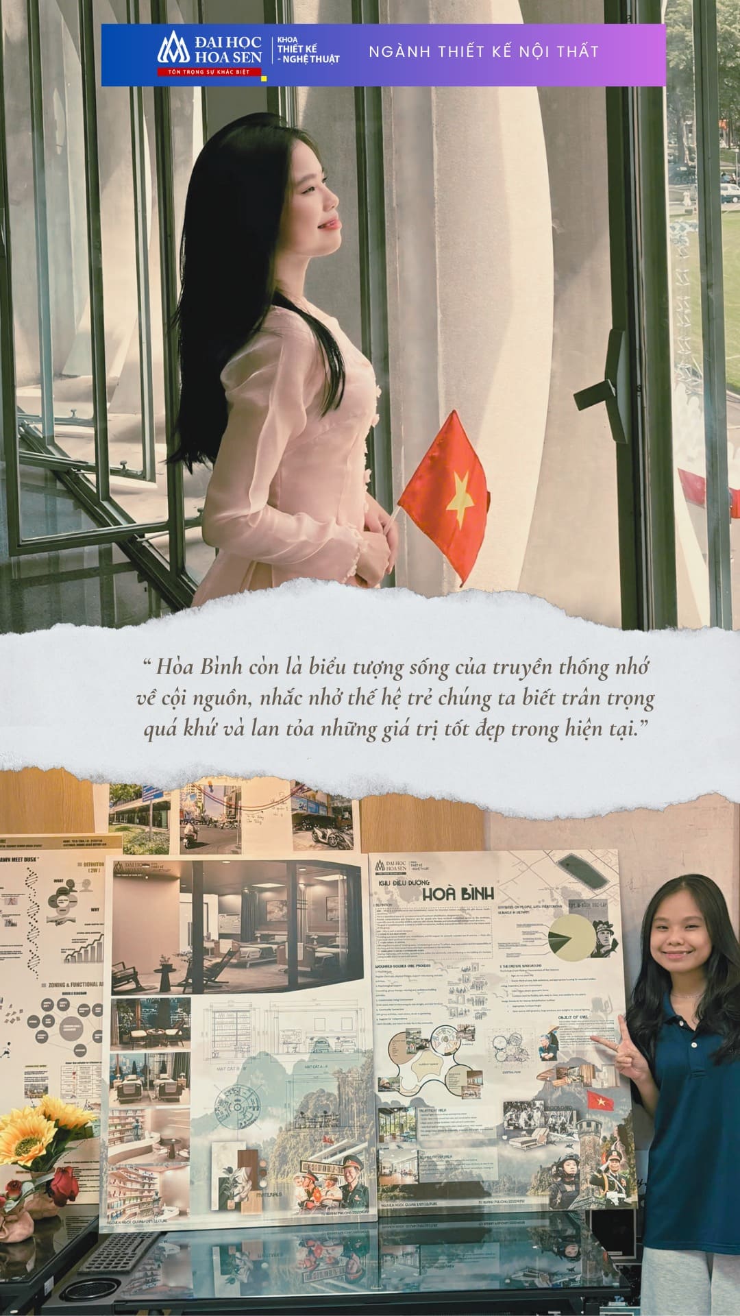 Ngành Thiết Kế Nội Thất_Khu Điều Dưỡng Hòa Bình, Một Nơi Lan Tỏa Tinh Thần Tri Ân