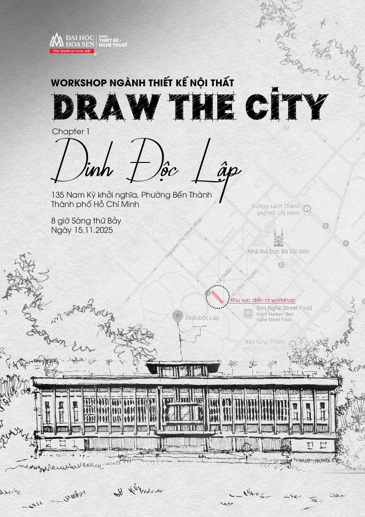 Ngành Thiết Kế Nội Thất_Workshop Thực Hành Sketch Đô Thị