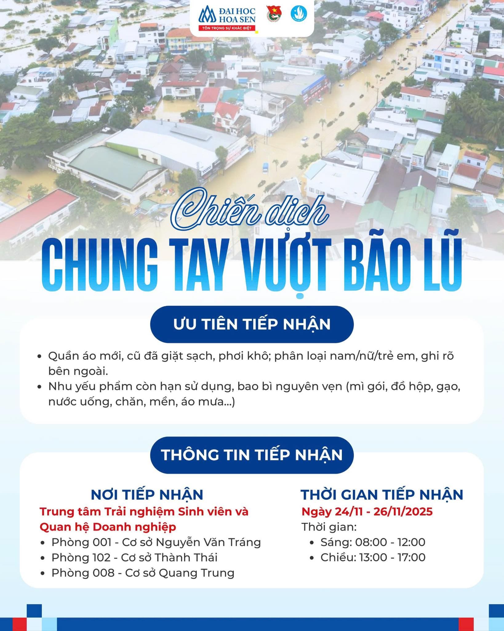 Chung Tay Vượt Bão Lũ – Hướng Về Miền Trung Yêu Thương