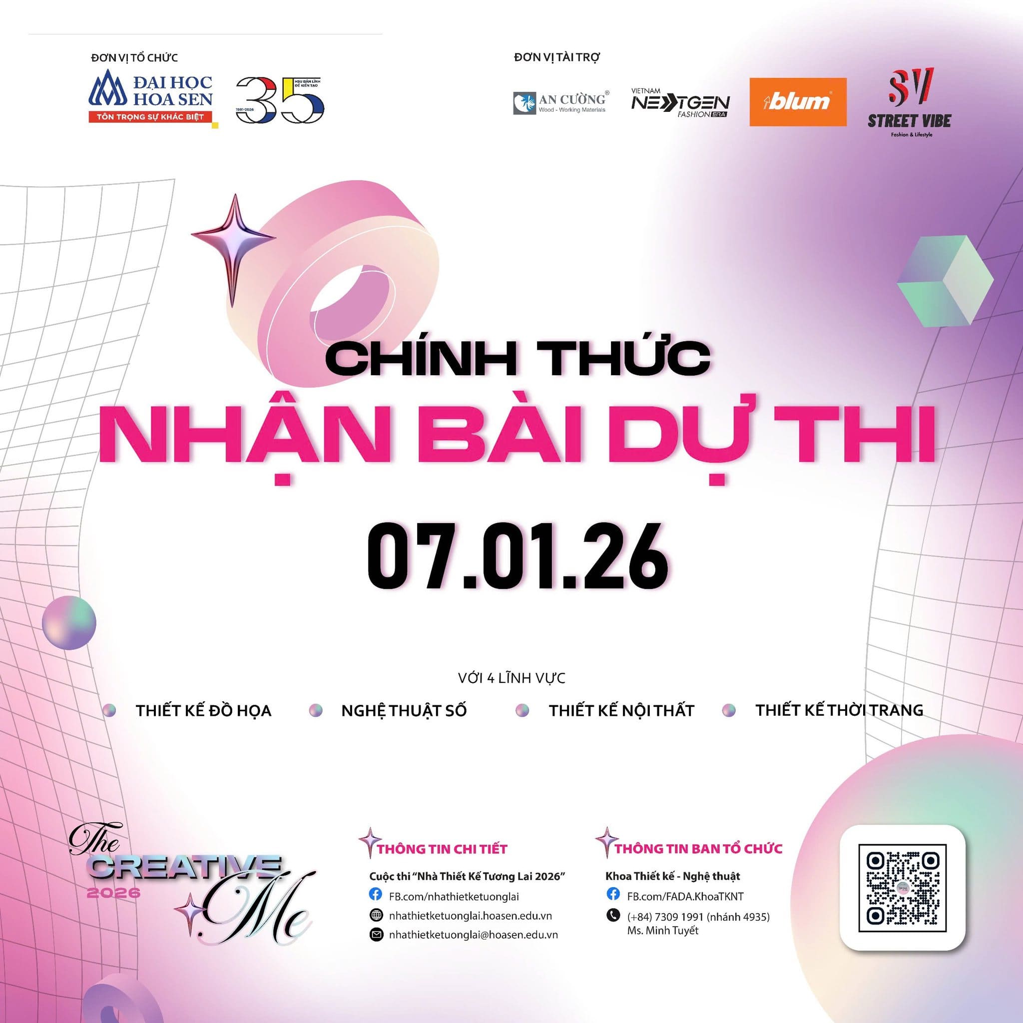 Chính Thức Nhận Bài Thi Cho Cuộc Thi “Nhà Thiết Kế Tương Lai”