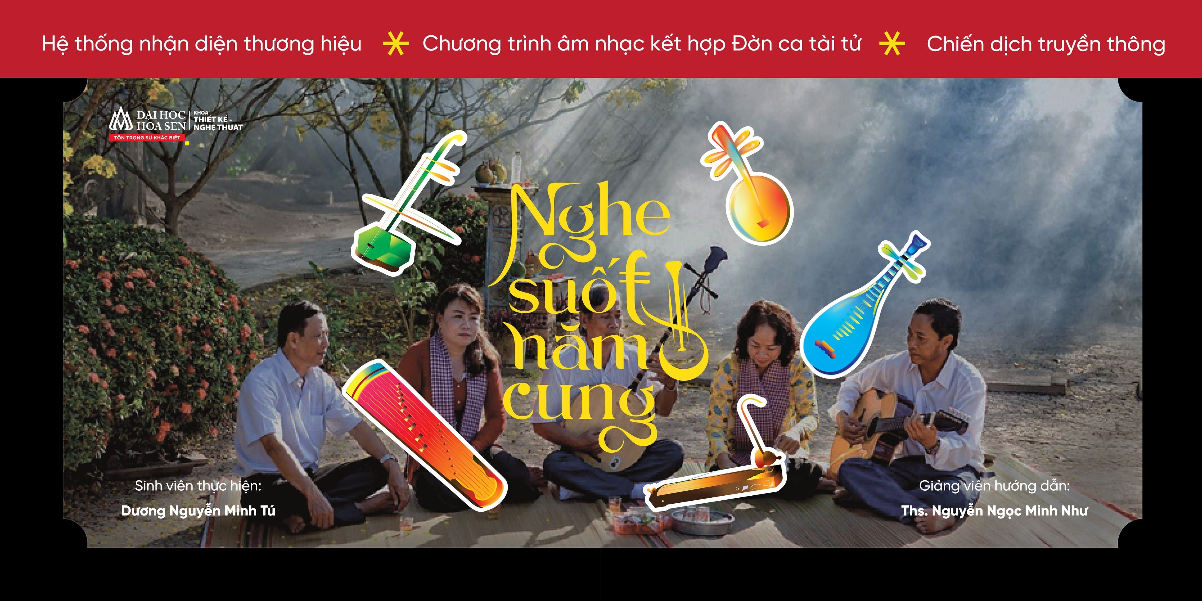 Đồ Án Tốt Nghiệp Ngành Thiết Kế Đồ Họa ✨🪕 Đề Tài: Nghe Suốt Năm Cung