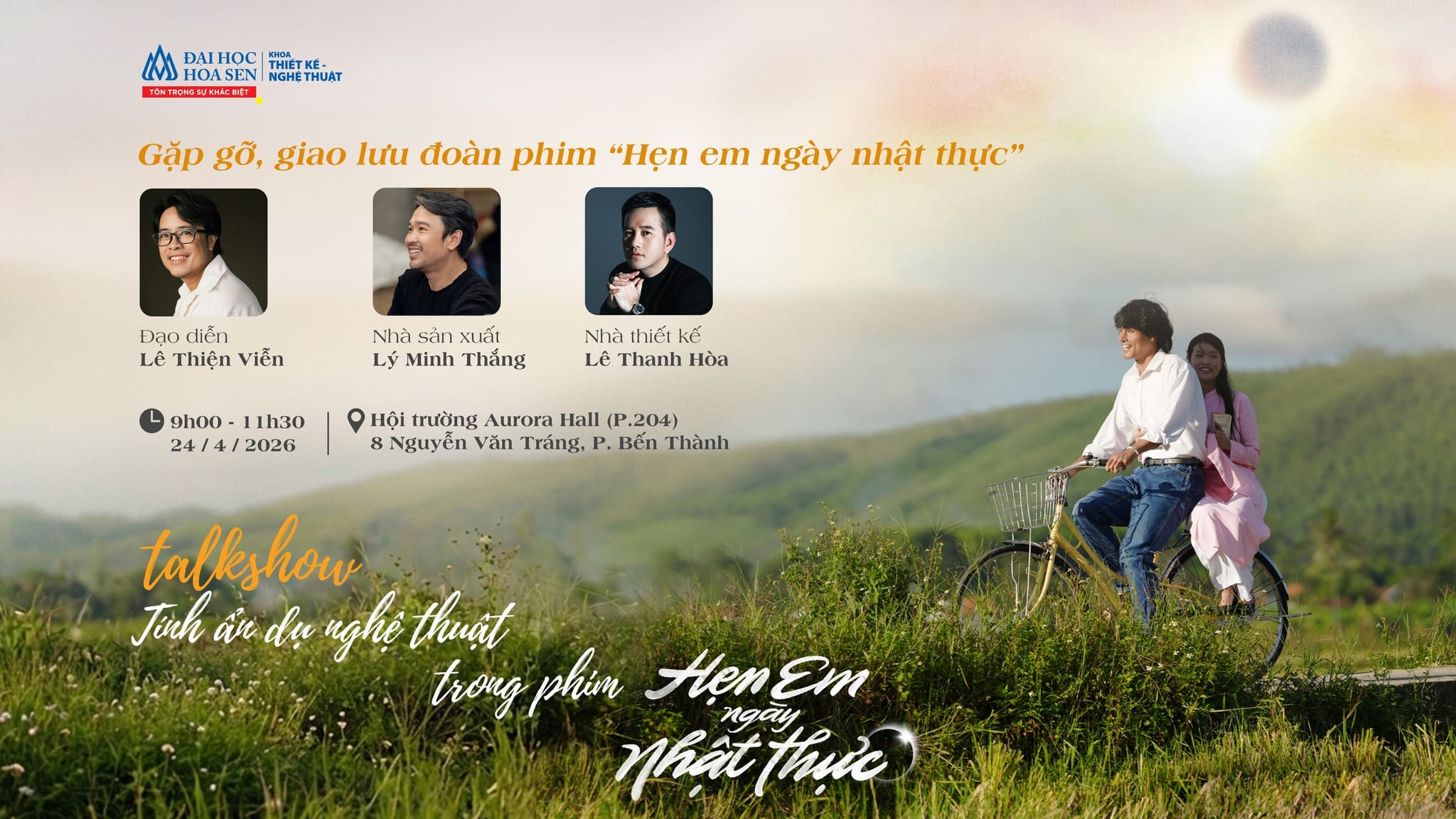 Talkshow Tính Ẩn Dụ Nghệ Thuật Trong Phim Thương Mại – Góc Nhìn “Hẹn Em Ngày Nhật Thực” – FADA Bwin nhà cái chính thức
