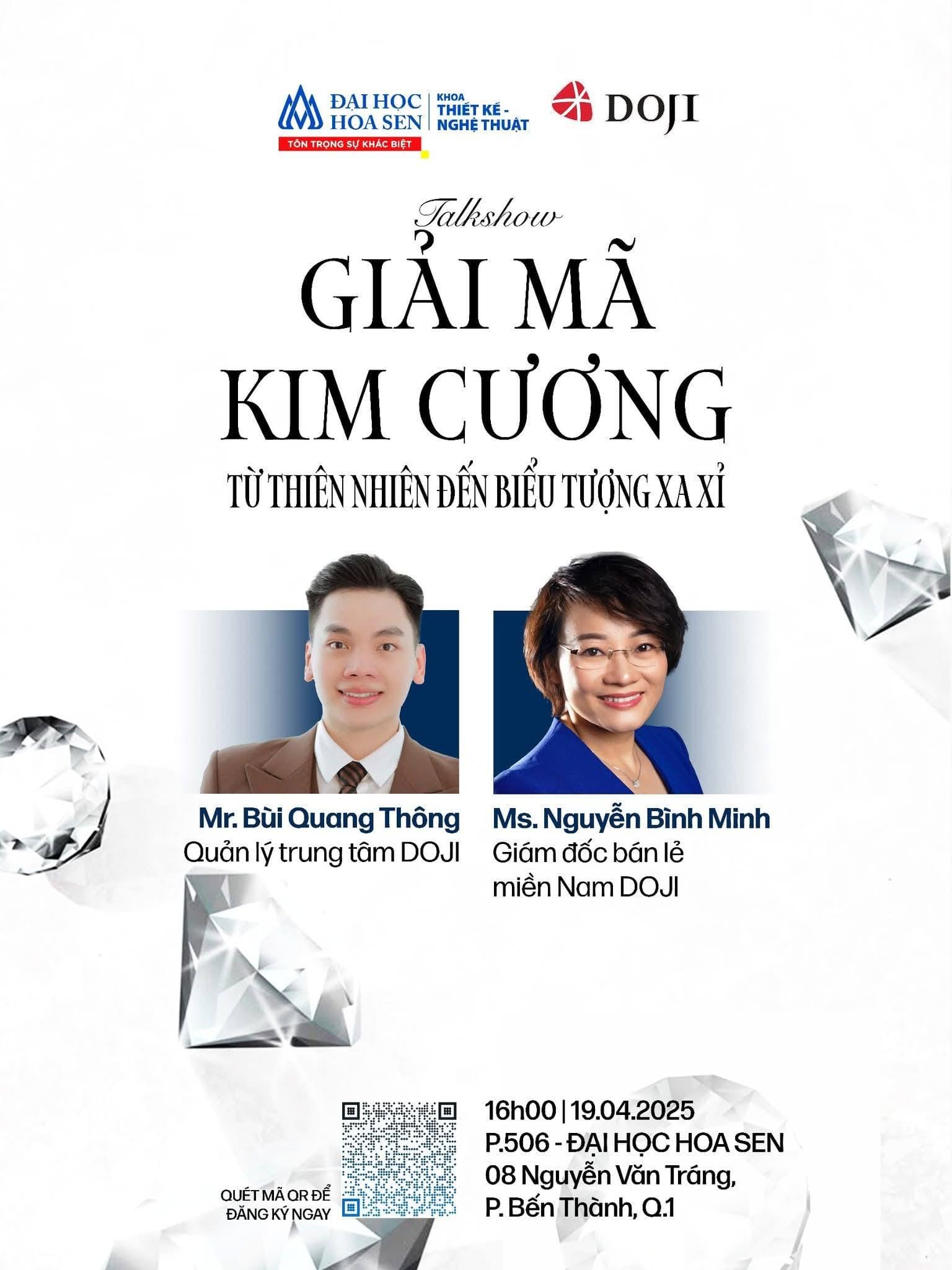 Talkshow “Giải Mã Kim Cương – Từ Thiên Nhiên Đến Biểu Tượng Xa Xỉ” Cùng DOJI Group – Kinh Doanh Thời Trang Bwin nhà cái chính thức