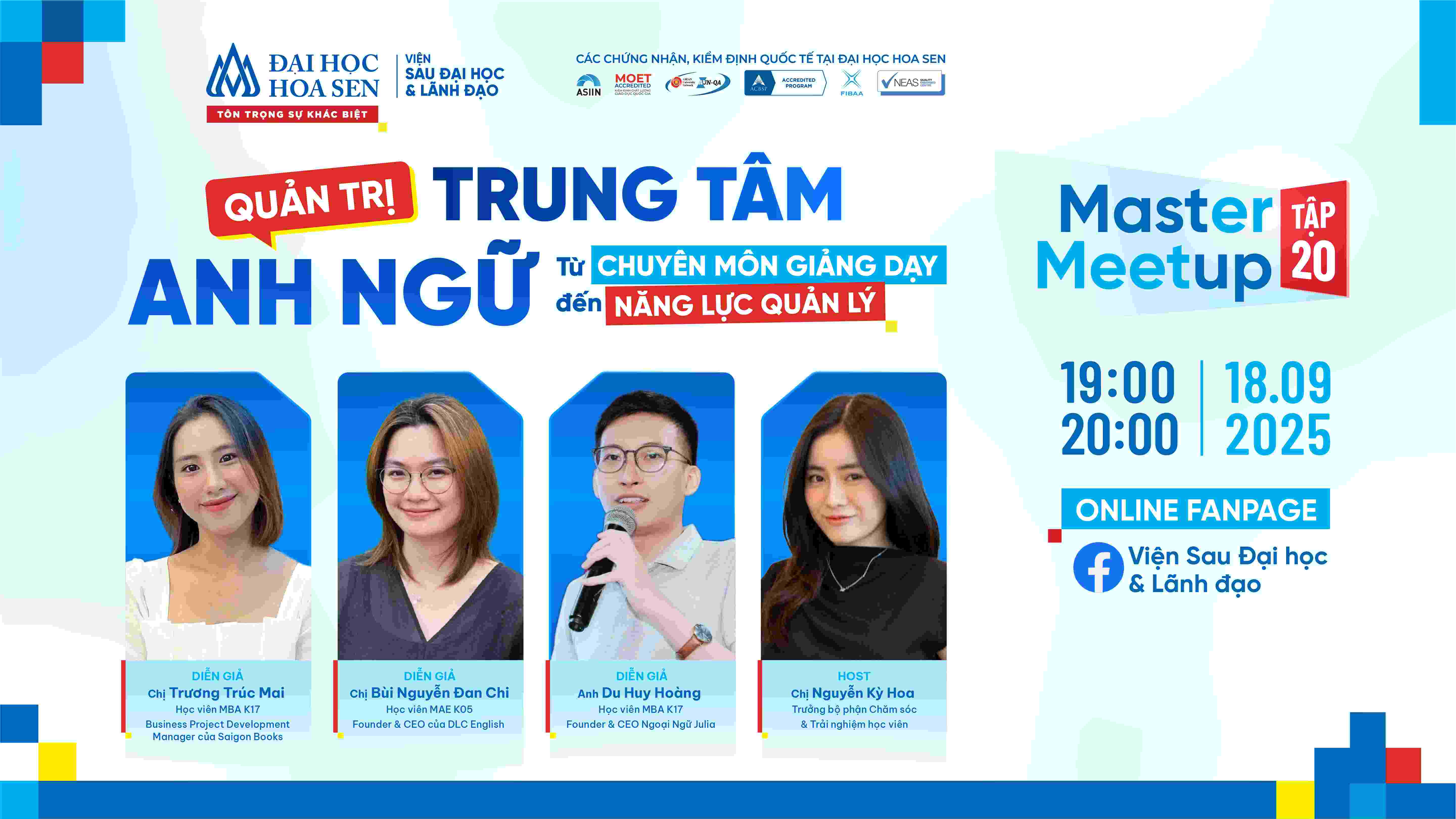 Master Meetup tập 20 -Viện sau Link vào Bwin mới nhất 2026 ĐH Hoa Sen