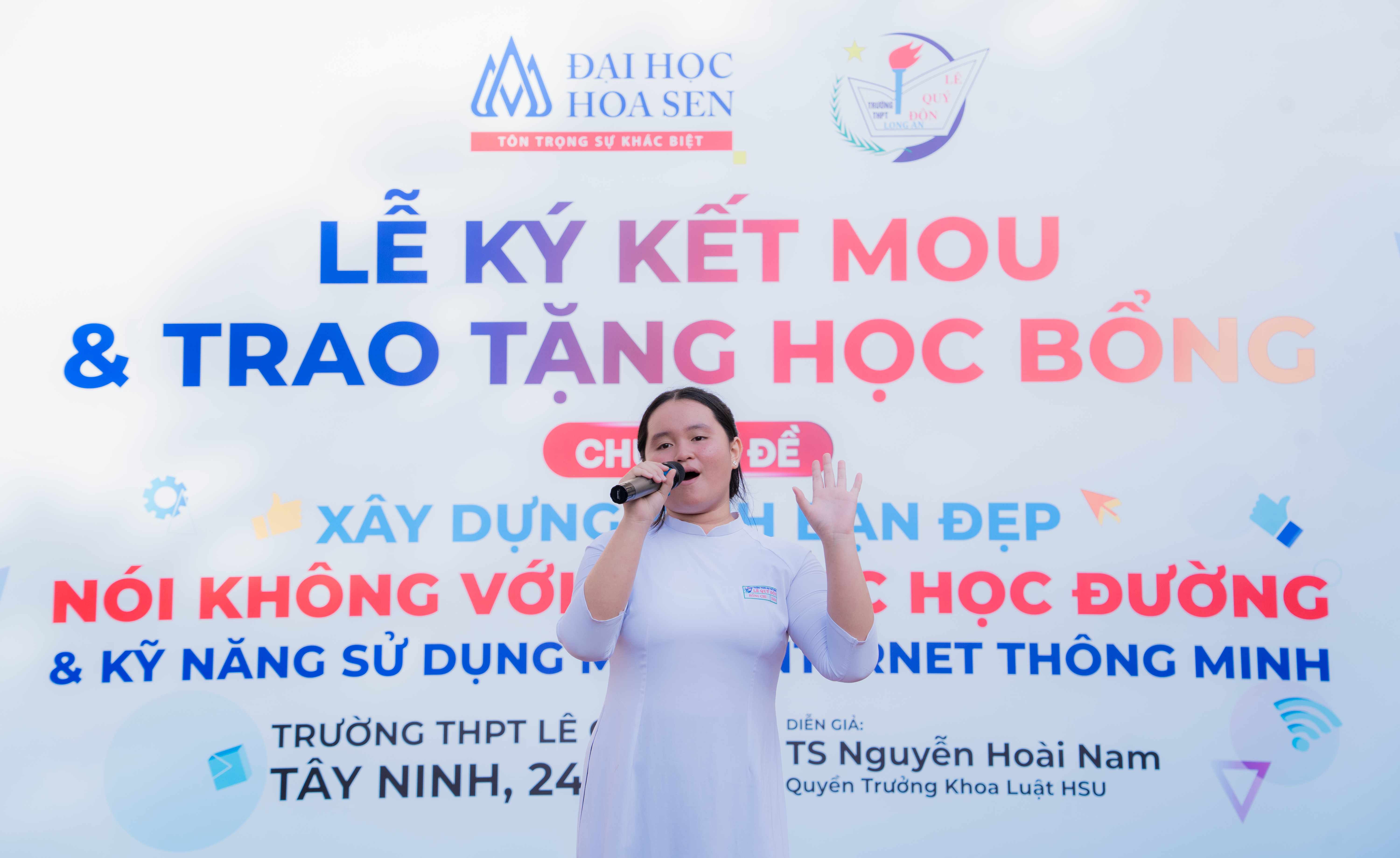 Trao Bwin link nhà cái và lan tỏa thông điệp “Tình bạn đẹp - nói không với bạo lực học đường” tại THPT Lê Quý Đôn, Tây Ninh