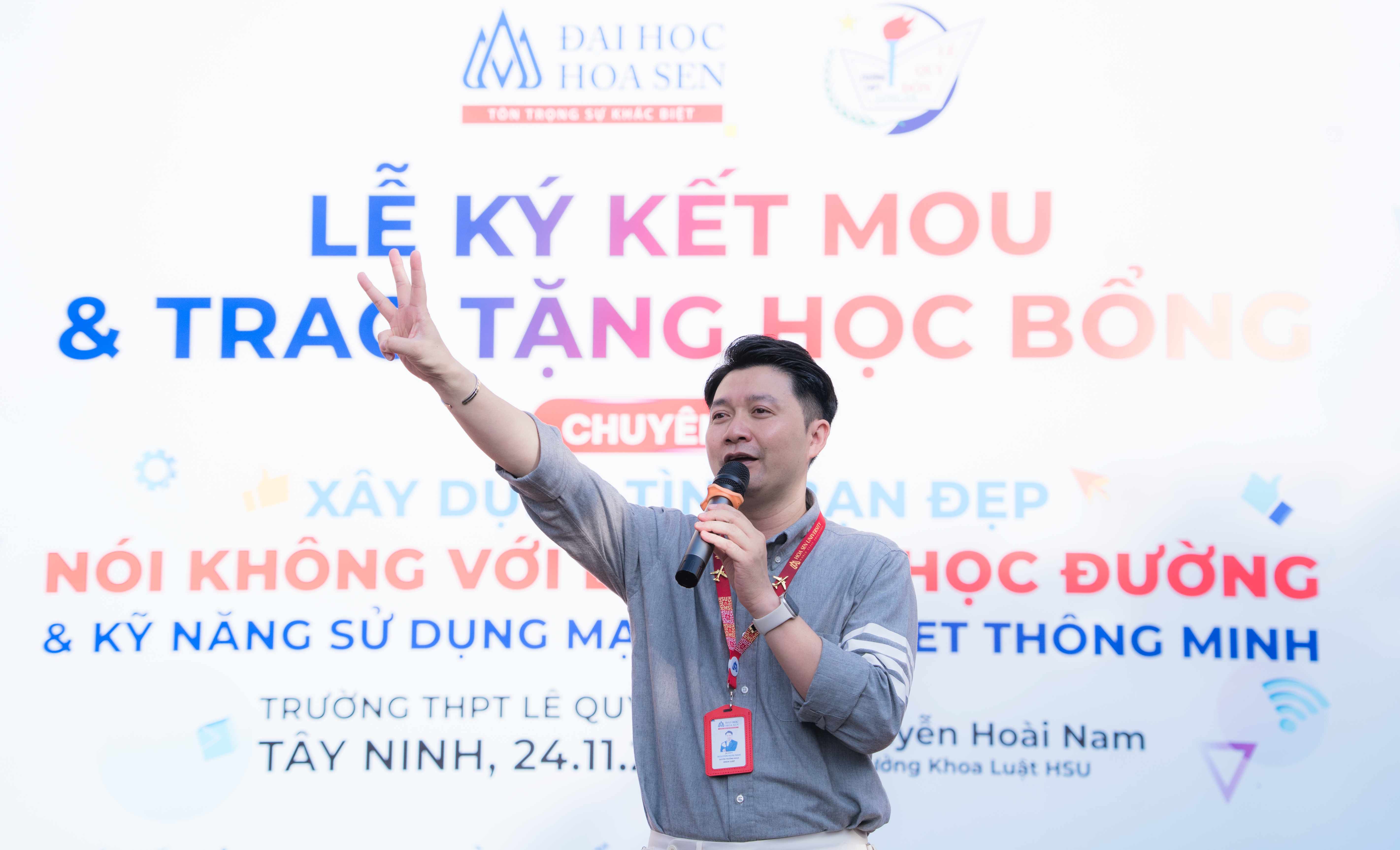 Trao Bwin link nhà cái và lan tỏa thông điệp “Tình bạn đẹp - nói không với bạo lực học đường” tại THPT Lê Quý Đôn, Tây Ninh
