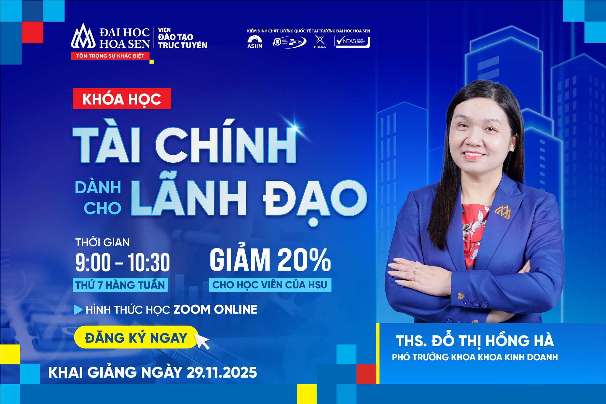 Khóa học tài chính dành cho lãnh đạo - Viện đào tạo trực tuyến ĐH Hoa Sen