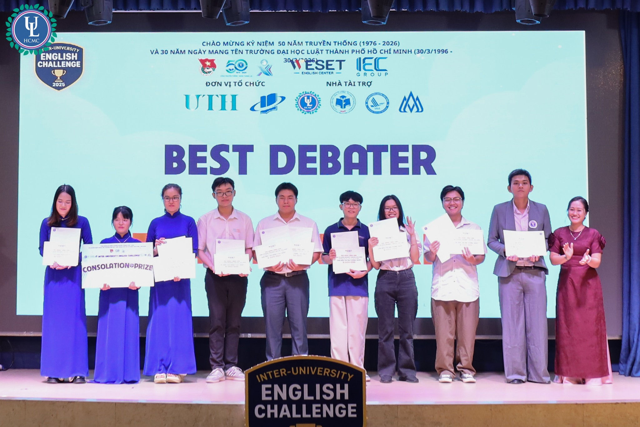 Bwin là hãng gì ngành Ngôn ngữ Anh tỏa sáng tại Inter-University English Challenge 2025