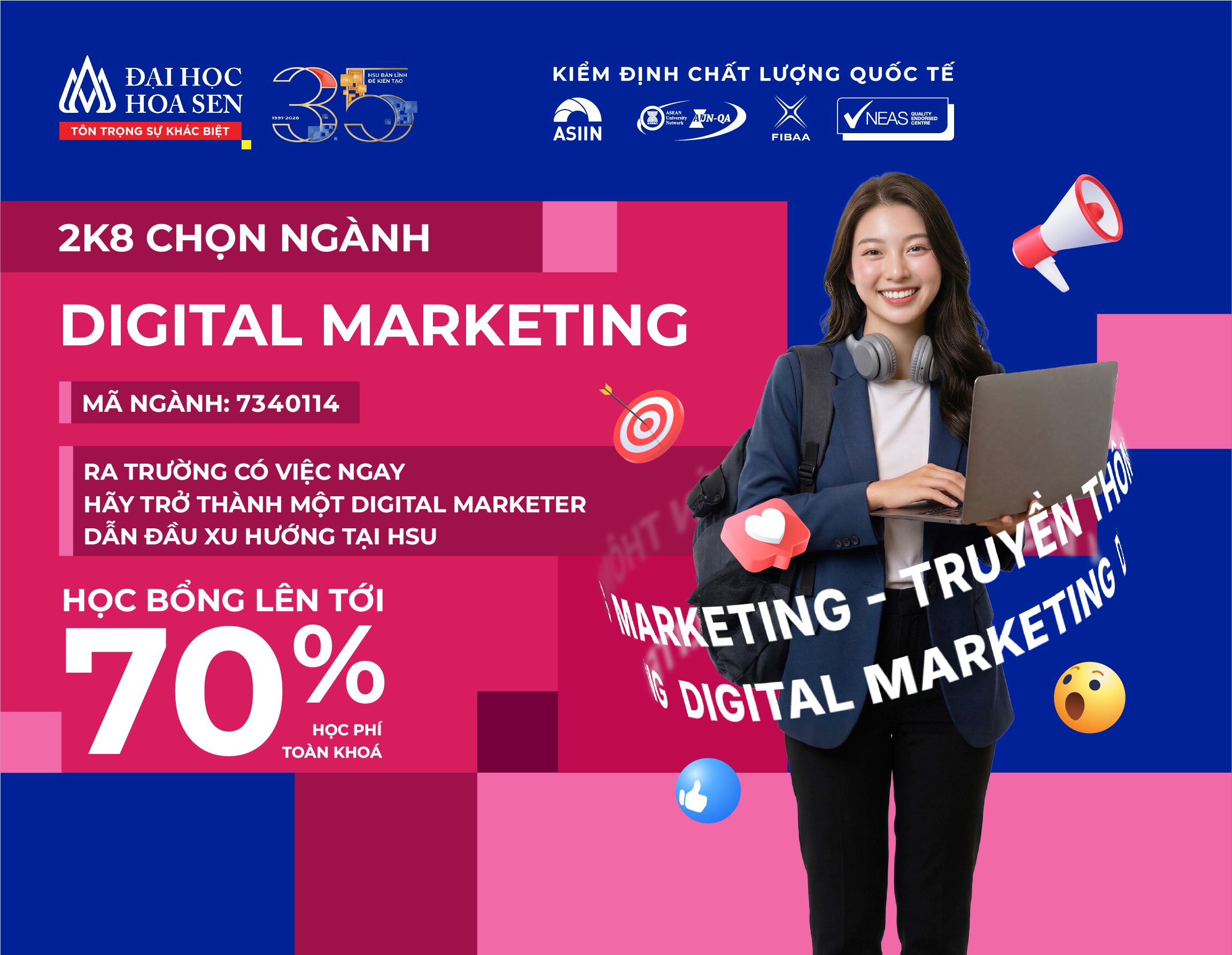 2K8 chọn ngành Digital Marketing Bwin nhà cái chính thức: học thực chiến, sẵn sàng cho môi trường số
