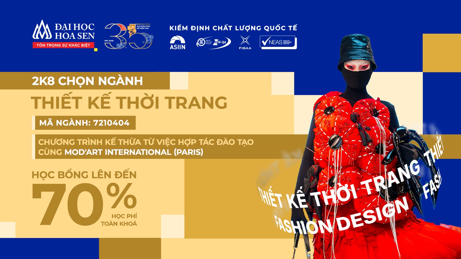Ngành Thiết kế thời trang Bwin nhà cái chính thức
