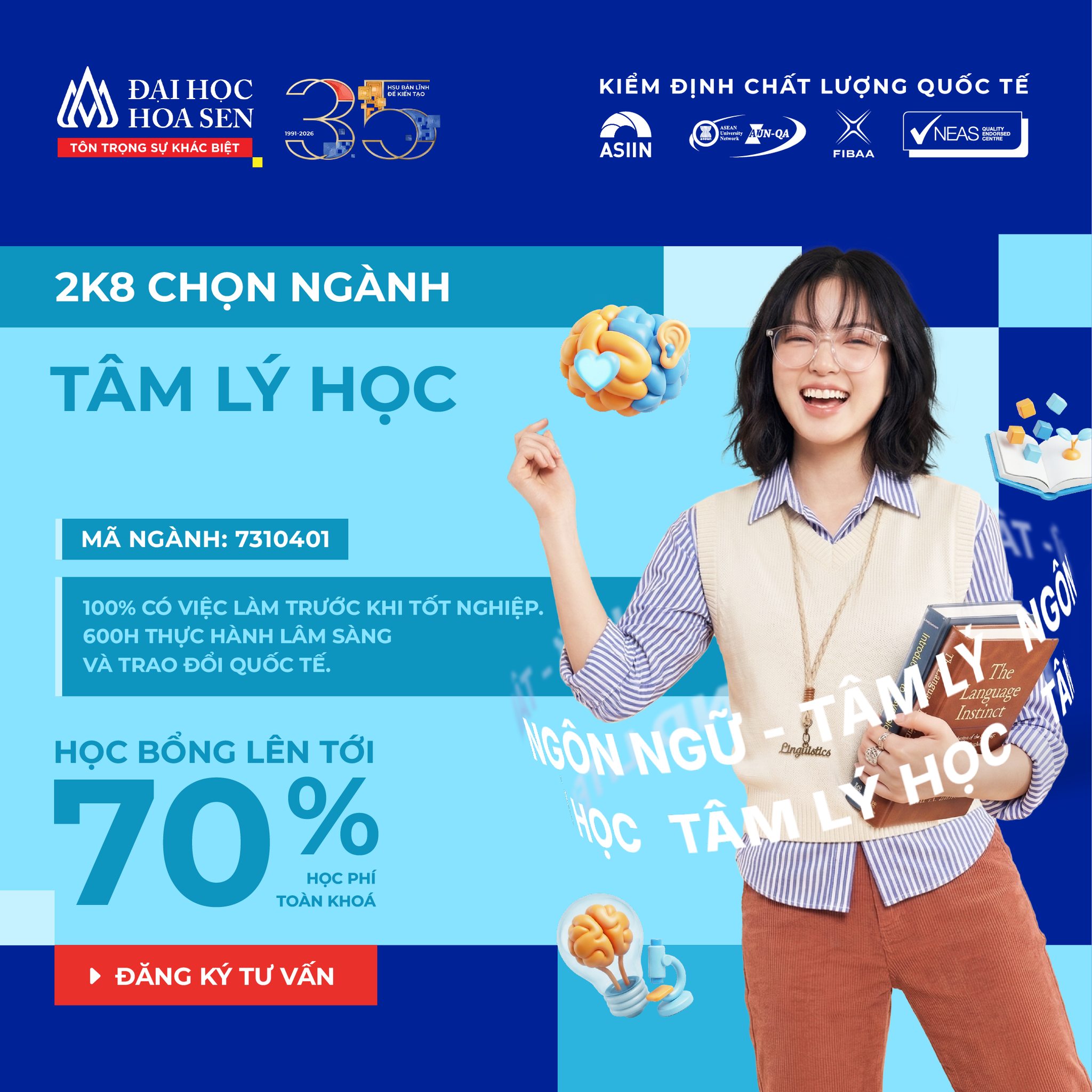 chọn ngành Tâm lý học Bwin nhà cái chính thức