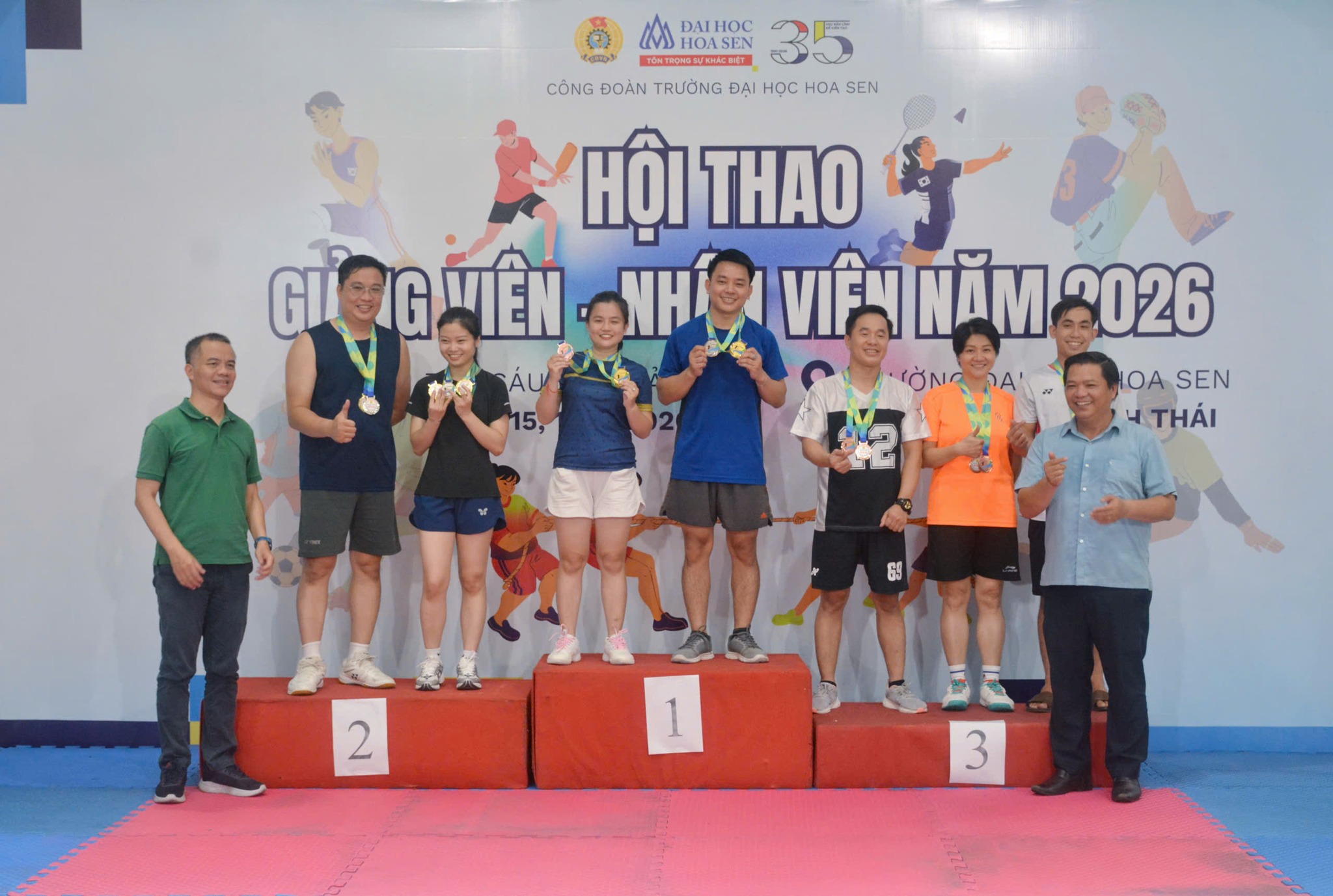 Hội thao Giảng viên - Nhân viên Bwin nhà cái chính thức 2026: Chung nhịp tinh thần Hoa Sen nhân dấu mốc 35 năm