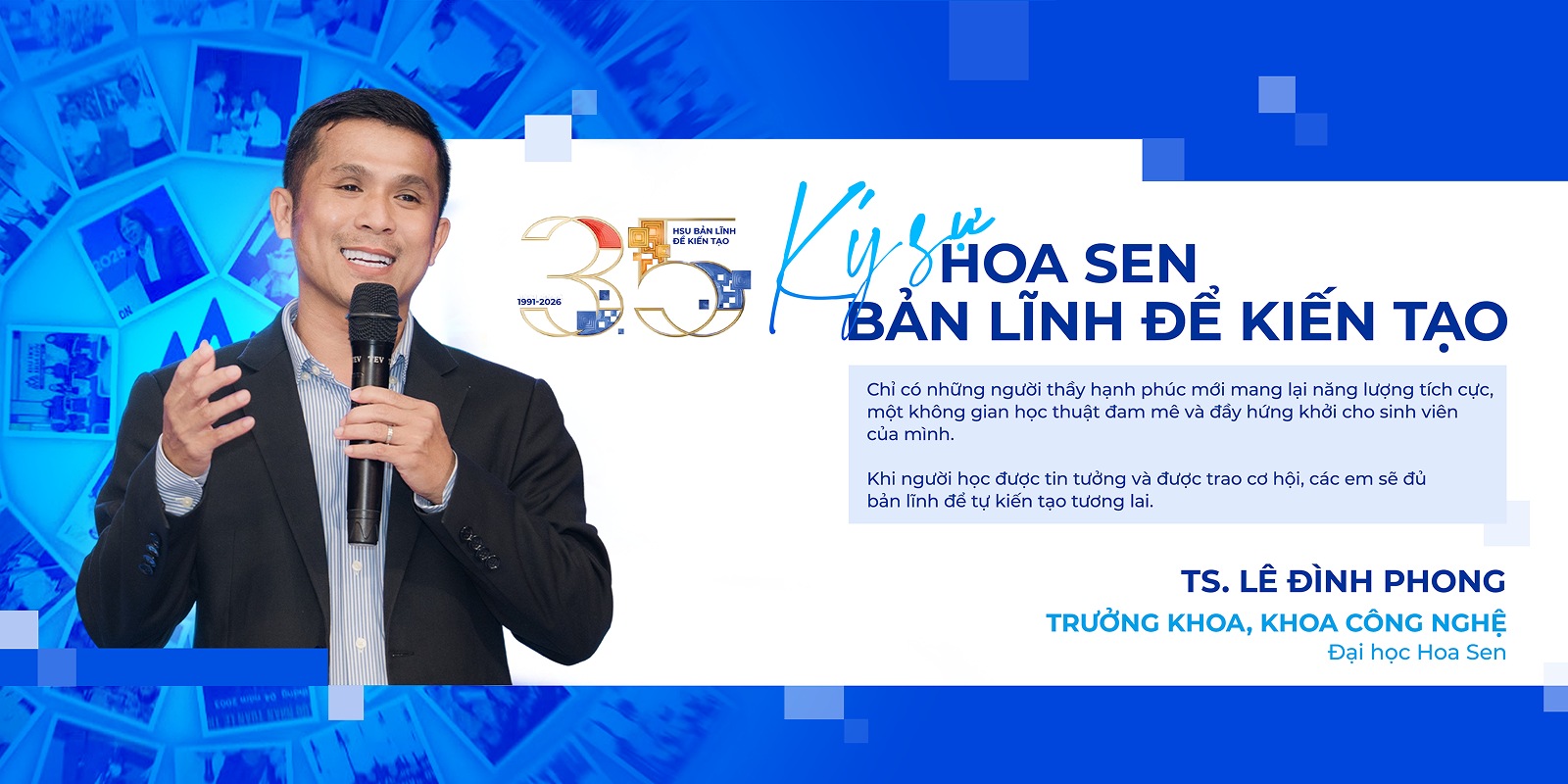 Người kiến tạo môi trường học thuật hạnh phúc